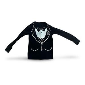 Old Navy Boys Tuxedo Graphic Shirt Size 6 Small